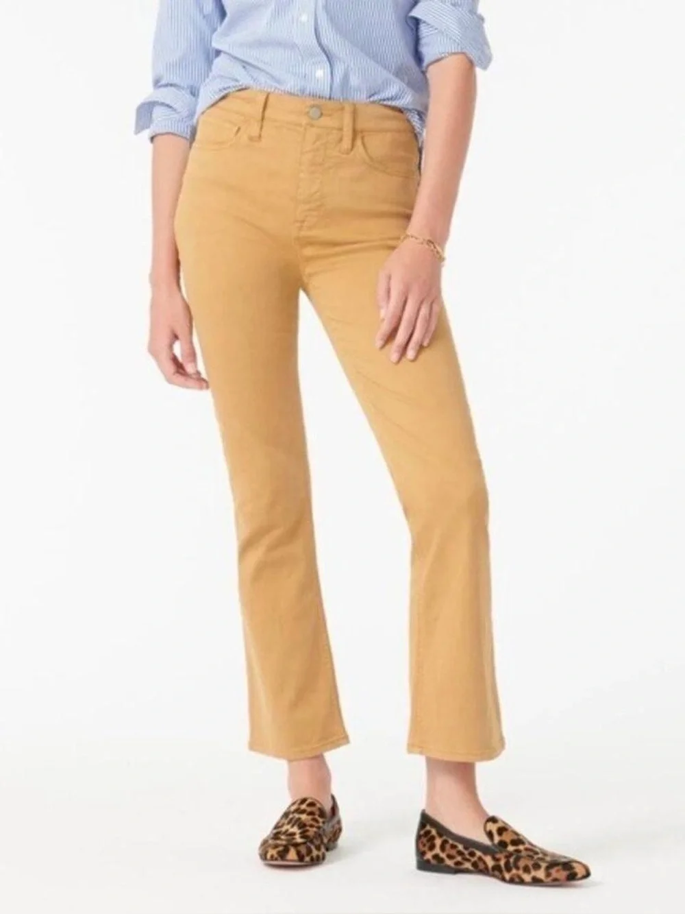 J Crew Garment-dyed demi-boot crop pant